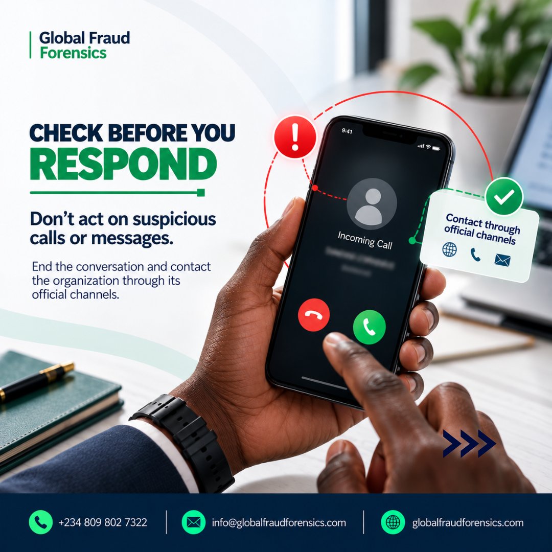 FraudXposeNG's tweet photo. 4 simple ways to reduce your exposure to fraud and cyber threats.
Fraudsters don't always need sophisticated tools. Sometimes, they only need one rushed decision, one weak password, or one unverified message.

#fraudprevention #cybersecurity #datasecurity #globalfraudforensics https://t.co/tulcT01mEr