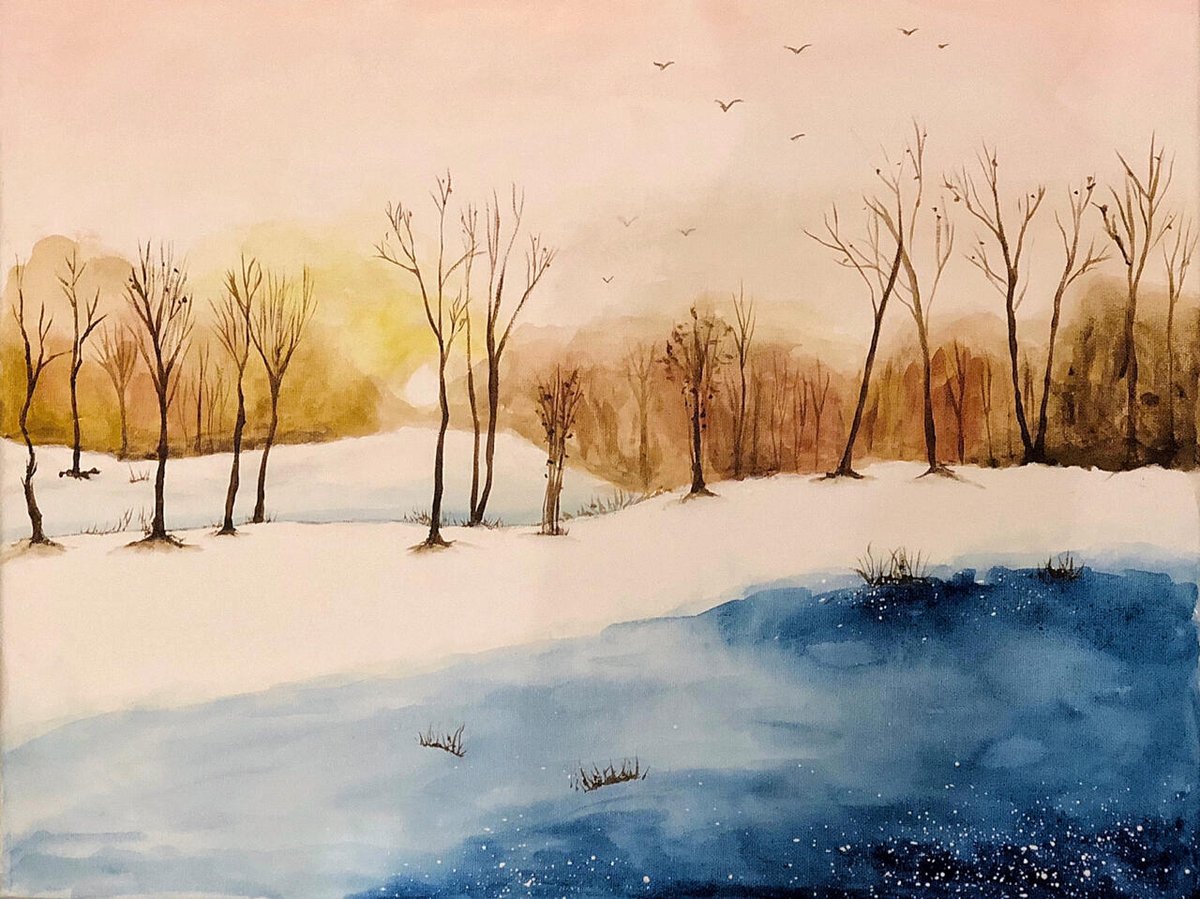 KristyBariuxse's tweet photo. Today I lost track of time lost in the layers of watercolor at the studio—there’s magic when colors bleed and breathe together. https://t.co/GnQZQLI3l6
