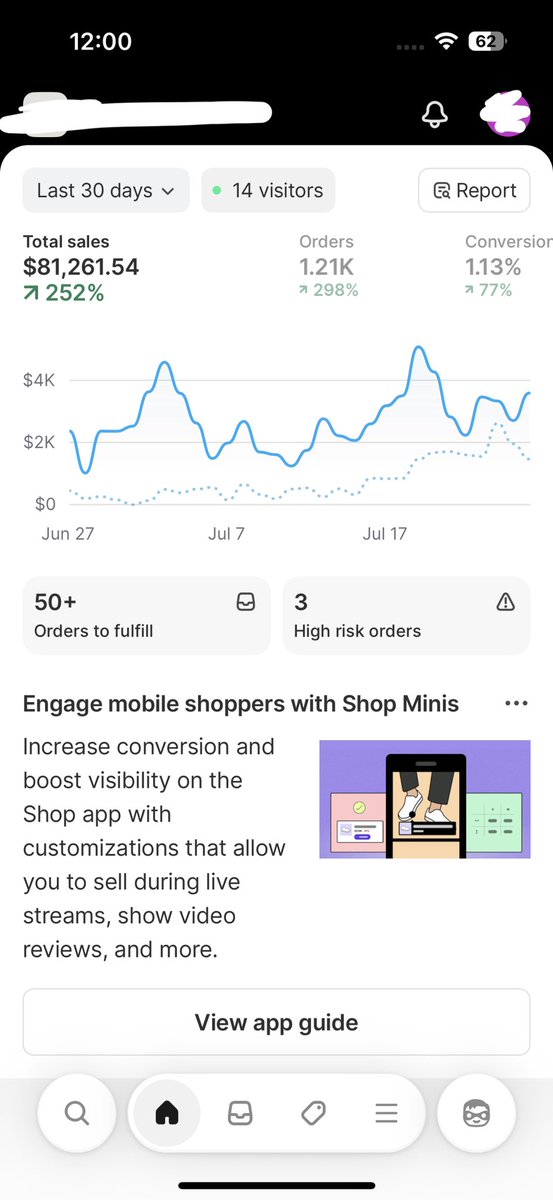 3tiran's tweet photo. Show people an $80k/mo dashboard and half of them say "that's nothing"

Meanwhile i'm taking home $50k of that. Pure profit, zero ad spend

Same people flexing $200k/mo dashboards are walking away with $20k after ad spend eats the rest

Revenue is the vanity metric. Profit is the only number that pays your bills

People will clown a smaller number every time without asking what's actually left over