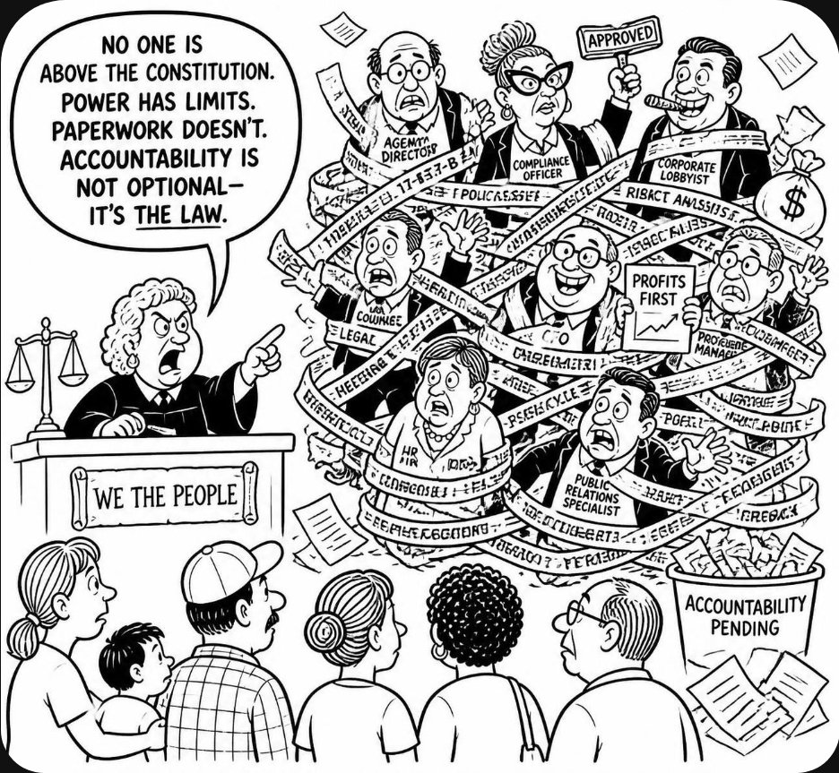 AmericansWakUp's tweet photo. “A win for Trump is great --But, 

#CitizensFirst #BureaucraticMenagerie #AccountabilityNow #ConstitutionalLimits #NoMoreRedTape #StopCorporateCapture #ElectionIntegrity #AmericanCitizens #RuleOfLaw #PeopleOverPolitics

What about a win for the citizens of this country? Not migrants, not foreign nationals, and not the globalist class. To stop illegal immigration, you’d have to go after the political parasites, the bureaucrats who love the bureaucratic menagerie, and the corporations that exploit the system, take away their First Amendment right, and stop #SCOTUS from interpreting outside the constitutional barriers. Keep their personal opinions in check. Hit them with real accountability and crushing compliance fines until they stop hiring H-1B and H-2B workers and stop pushing groupthink.”
