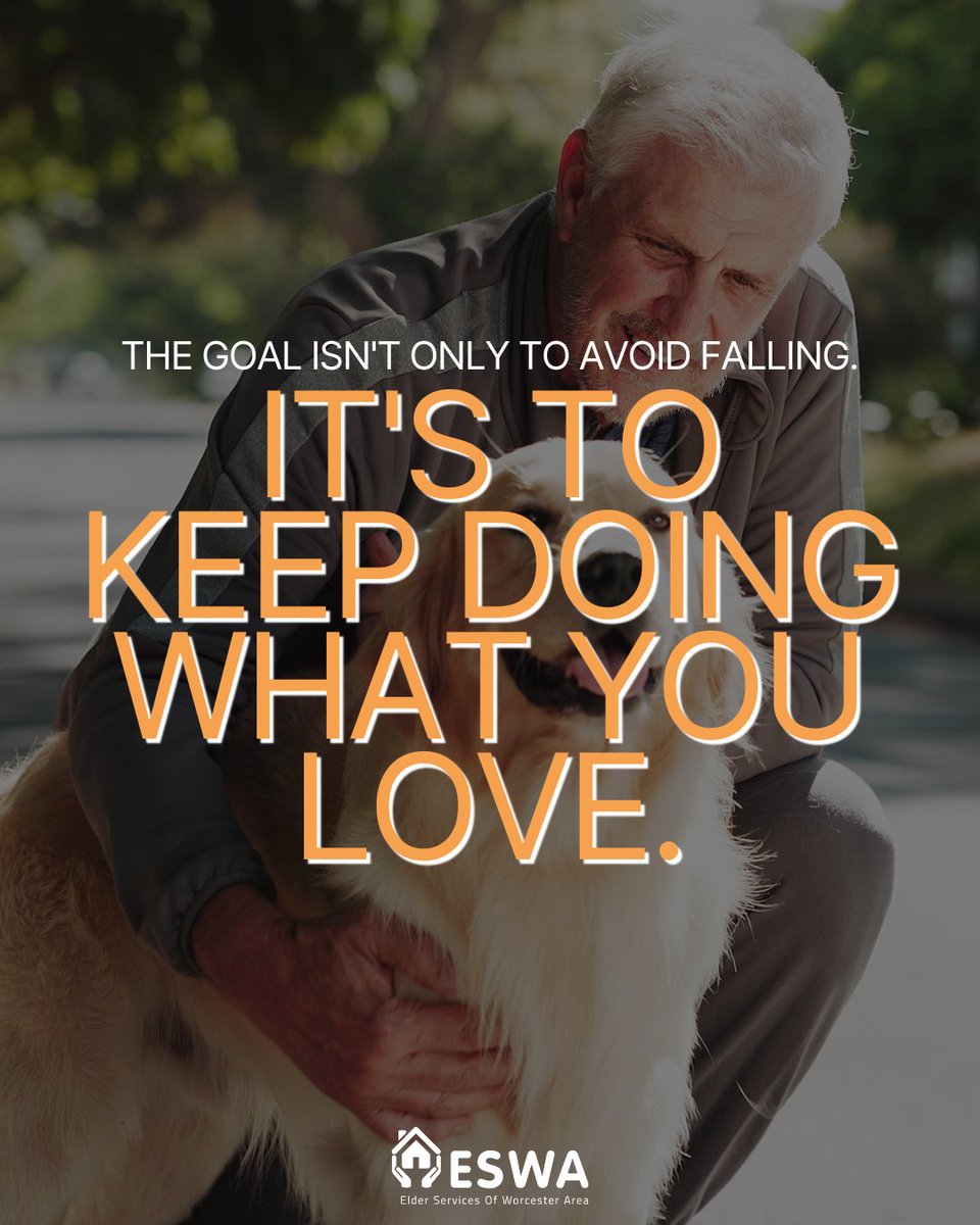 ESWAorg's tweet photo. Fall Prevention Month may be coming to a close, but staying safe is a year-round commitment. Keep moving, stay active, and continue doing what you love. 💙🍂
#eswa #fallprevention https://t.co/szBehiVONB