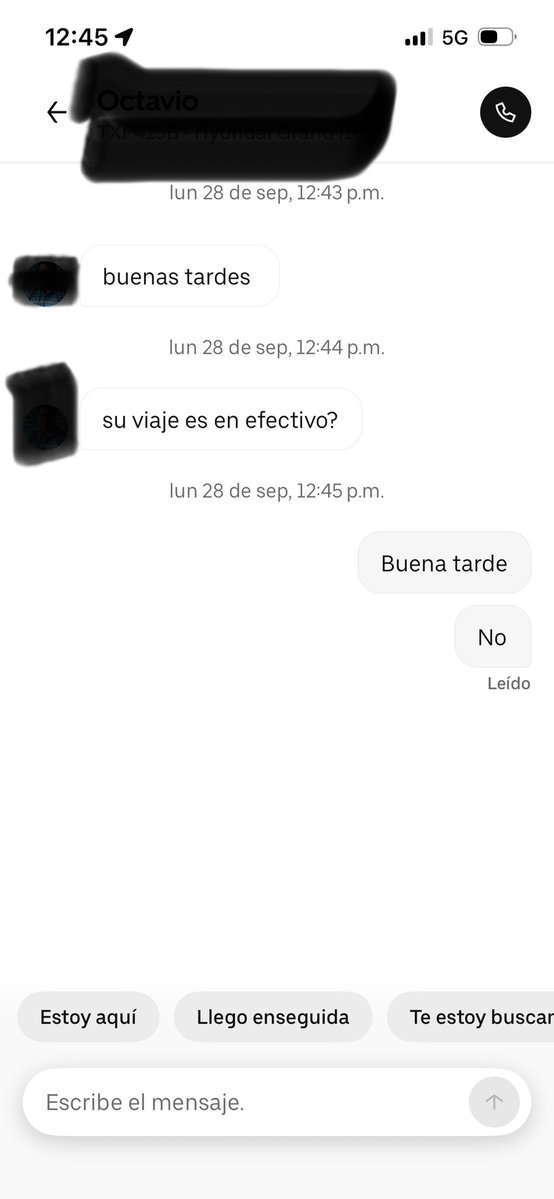 DannieOcsa's tweet photo. Tan jodida está la cosa para los conductores en @Uber que prefieren comunicarse para verificar si el servicio se paga en efectivo. 
Ya mejor pídeles que te regalen su tiempo de trabajo. 

5 servicios , todos los mismo y más por el cierre de mes. Estás cabron #UberMéxico https://t.co/otMeErqqoQ