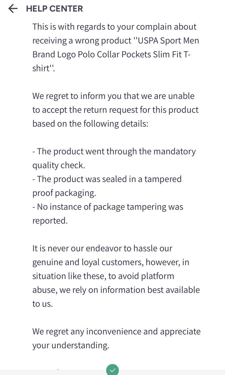 bagster27's tweet photo. @MyntraSupport @nch1915 @jagograhakjago @myntra @myntra @MyntraSupport  Again same message today. Status is showing awaiting return confirmation from past 2 weeks. When will this be resolved? https://t.co/ywFgbqzAPh