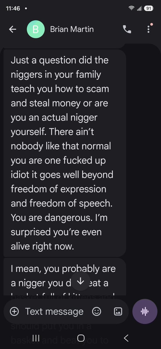 FHTruthAboutLaw's tweet photo. @TeamYouTube This is another screencapped message by Brian Martin. Please send me a DM to discuss how to file a complaint dispute https://t.co/Q6gqFkbyGC