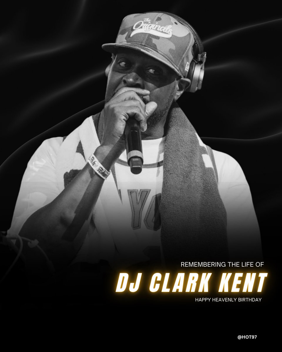 HOT97's tweet photo. Remembering the life of DJ Clark Kent, today would have been his 60th Bday 🙏🕊️ 🎂 https://t.co/AeEpYE7po6