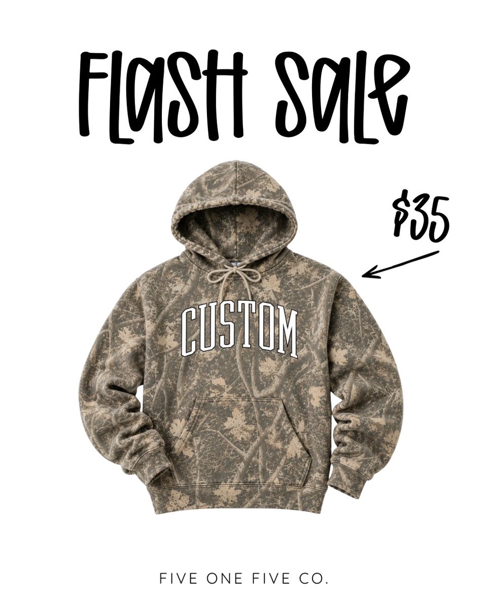 yan9696's tweet photo. Custom camo hoodies for $35. Perfect for men, women, and teens. Limited stock available—flash sale ends 8/31 or when sizes sell out. https://t.co/ojzqKnD5B3