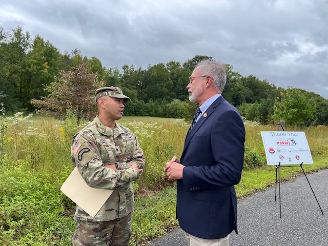RepAndyHarrisMD's tweet photo. Great to be in Easton today to break ground on Easton Utilities’ new drinking water well and pump house.

Easton’s water system serves thousands of customers, as well as the new University of Maryland Shore Regional Medical Center. 

I’m proud to have secured $2.625 million in federal funding for this project, adding another source of clean drinking water for Easton.