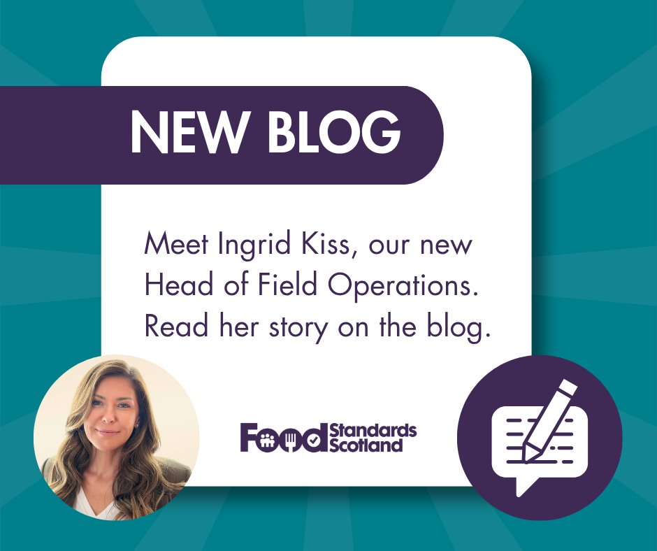 FSScot's tweet photo. Ingrid Kiss takes us on her career journey in the Civil Service, sharing the experiences, opportunities and lessons that have shaped her career and led to her new role as Head of Field Operations at Food Standards Scotland. 

🔗 Read more at: https://t.co/UcGFpLK7so https://t.co/qslj2TpTWJ