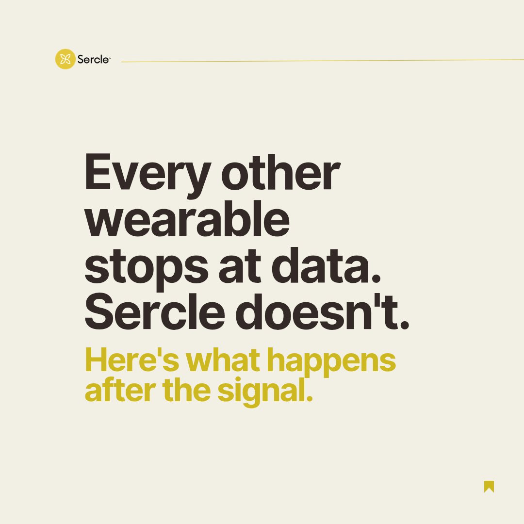 Sercleinc's tweet photo. Every wearable stops at data. Sercle routes data through a meaning-making architecture.

#SercleS #Mira #HumanExperience #Sercle #WearableTech #AIDesign https://t.co/qFLr1CZByW