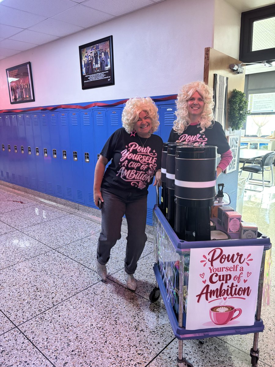 RHS_Shells's tweet photo. Shoutout to Dr. Castelli &amp; Ms. Gates for making the rounds this morning serving fresh coffee &amp; tea to the RHS faculty &amp; staff! https://t.co/M6SB67icZG