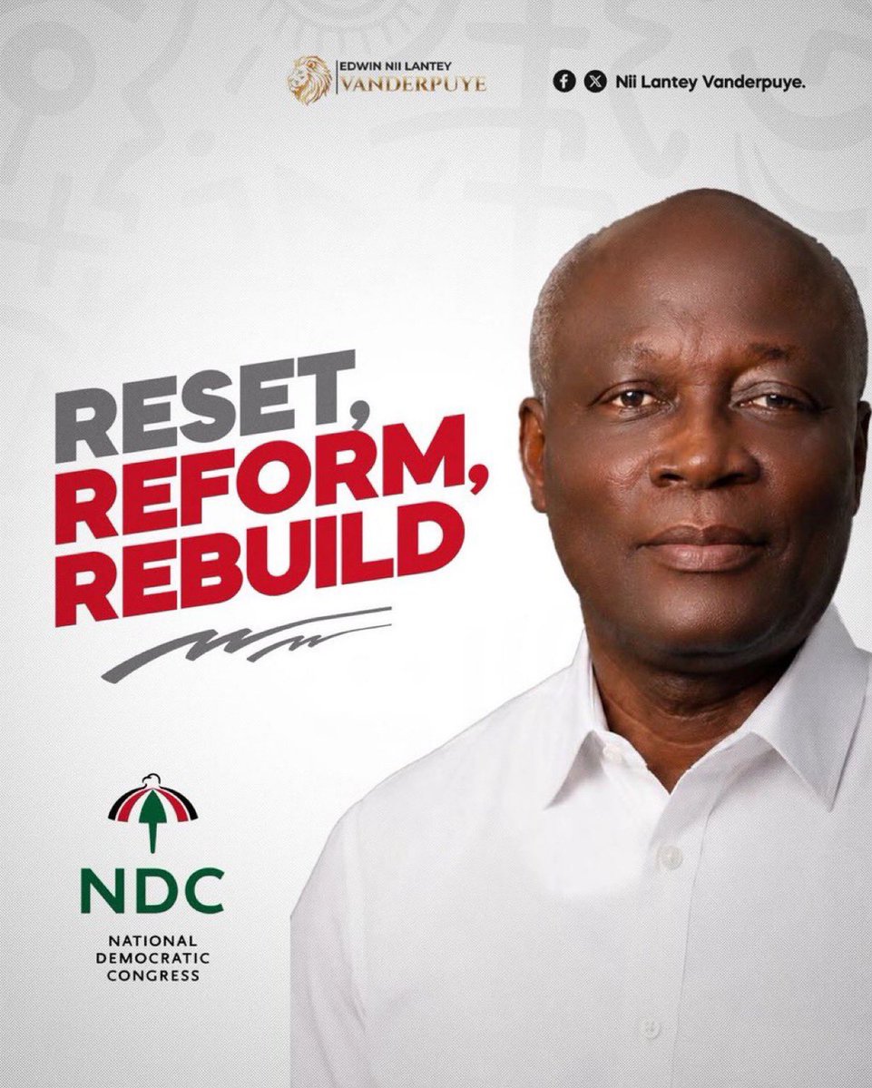 Grandcitizenn's tweet photo. A Chairman who knows how to organize, how to communicate, and how to win. From the newsroom to Parliament, he has mastered it all.
#Vanpee4NationalChairman 
#NiiLantey4NDC https://t.co/YpF8rqJZmx