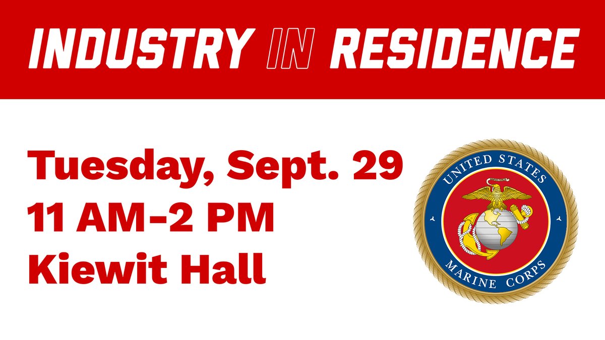 UNLComputing's tweet photo. Stop by Kiewit Hall tomorrow to learn about career opportunities with @USMC! https://t.co/Aa2hJM2H5O