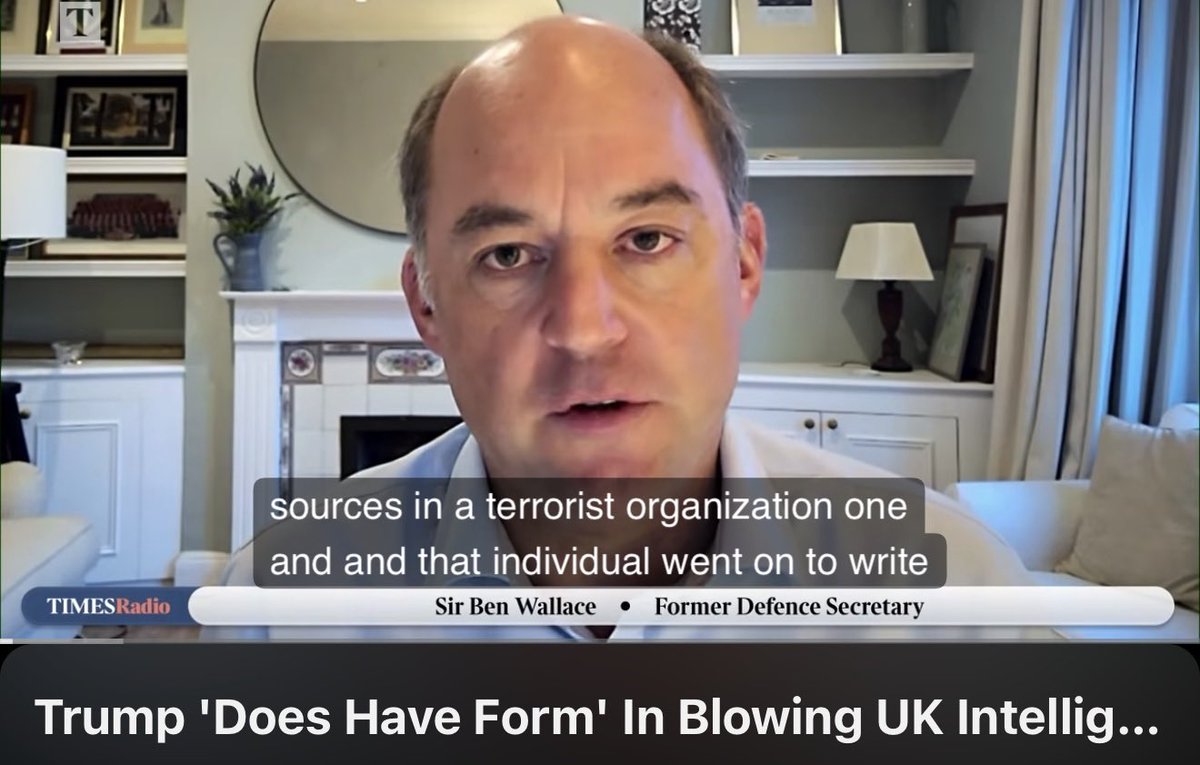 Microinteracti1's tweet photo. Sir Ben Wallace, who ran Britain's Ministry of Defence for four years and knows exactly what a burned source costs, went on Times Radio this weekend and said the quiet part out loud. Donald Trump, in his words, "does have form" when it comes to blowing British intelligence sources. 

This was not a hypothetical. Wallace recalled the president publicly commenting on someone who was, as he put it, very, very important for British intelligence collection.

That is about as blunt as a former defence secretary gets without breaching the Official Secrets Act. It also explains the careful, coded language now coming out of Whitehall whenever Ukraine and Washington appear in the same sentence. "We have to be careful" is diplomatic English for "we no longer tell him everything."

The lesson for Europe is uncomfortable but simple. Intelligence sharing is built on trust, and trust, unlike a state visit, cannot be flattered into existence.