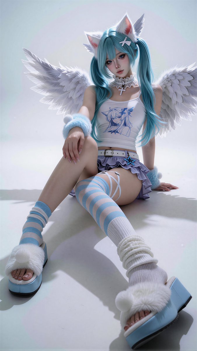 Livia2021085's tweet photo. Angel catgirl ready 🐱‍🪽 #AIart #animegirl #catgirl https://t.co/Hq5CNE8zav