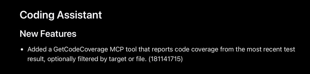 iosartem's tweet photo. Xcode Tools updates in 27b2 https://t.co/9Cx0uom4e6