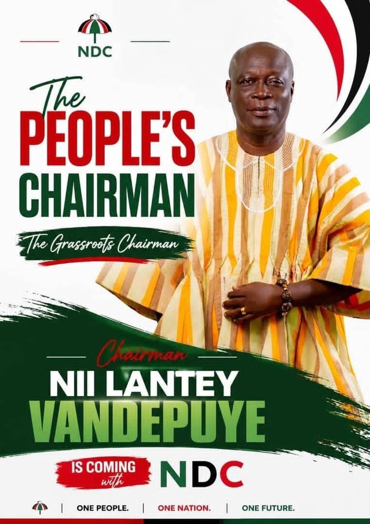 TeslaWahab's tweet photo. Forward with Vanderpuye. Forward with Victory.
Competence is not bought in the market. It is built through years of service. Vote competence. Vote Nii Lantey.
Let's not experiment. Let's elect EXPERIENCE.
#Vanpee4NationalChairman 
#NiiLantey4NDC https://t.co/hZSRMFh7Fe