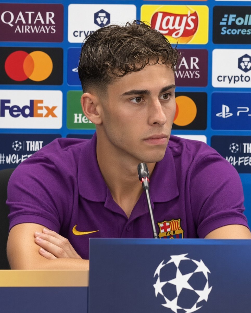 Cj2dworld's tweet photo. 💣🚨 Fermín López: "Ronaldo is my idol and the GOAT. I don’t care what Barça fans think."

🗣️Fermín López:

"Cristiano Ronaldo is my idol and the GOAT. I grew up watching a man who treated every match like a final and every training session like a war.

Goals, records, trophies, longevity: he stacked them until the argument became noise.

Five Ballons d’Or, five Champions Leagues, a European Championship and a Nations League with Portugal, endless hat-tricks after most players had already slowed down.

That is not luck. That is will.

People can wave club colours and tell me what a Barcelona midfielder is supposed to feel. I do not care.

Admiration is not a contract clause.

Ronaldo showed me that talent without obsession is ordinary.

He kept scoring in England, Spain, Italy, and then still produced at an age when the body usually negotiates surrender.

The numbers are public. The mentality is rarer.

I wear this shirt with pride and I fight for this badge. That does not cancel what I saw as a kid or what I still respect as a professional.

Ronaldo is the standard I measure hunger against. Call him what you want. For me he remains the greatest."