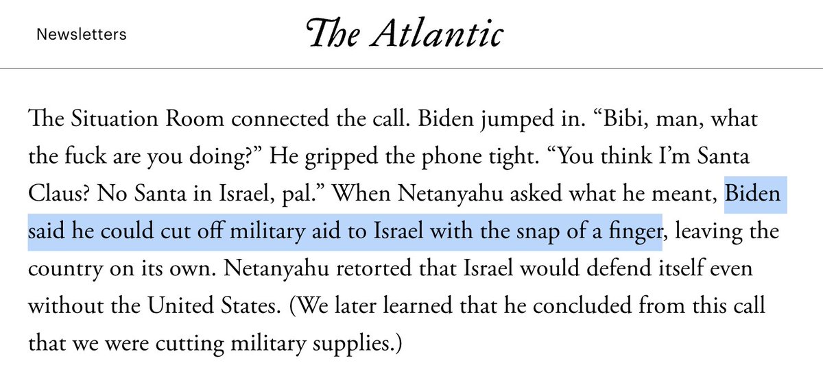 PushDemsLeft's tweet photo. So Biden admitted that he could've in fact stopped sending weapons to Israel, he just... chose not to. https://t.co/1qpZnqMwlR