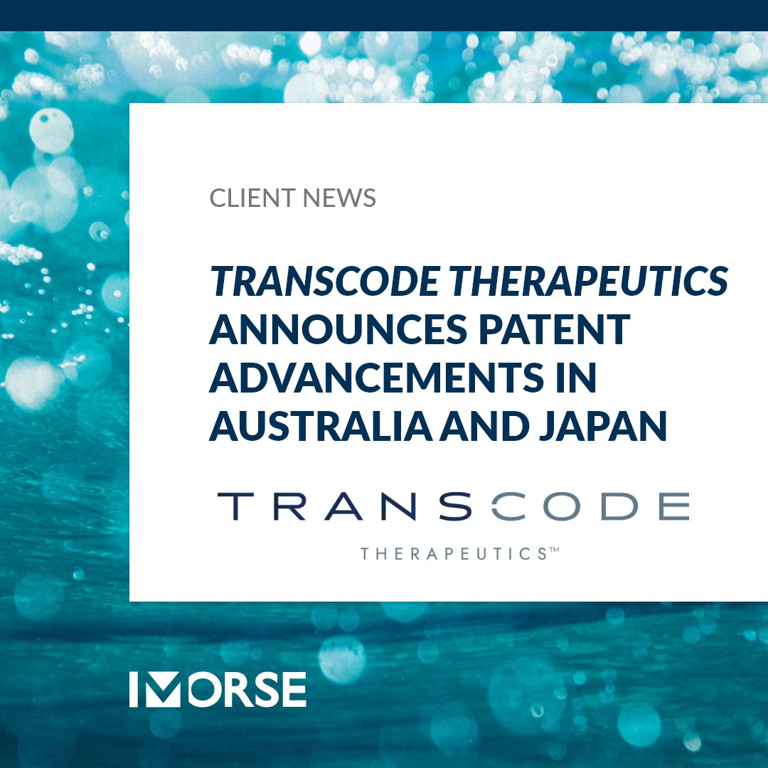 Morse's tweet photo. @RNAoncology announced patent advancements in Australia and Japan, including an accepted patent application in Australia and a notice of allowance in Japan for its RNA-based immuno-oncology technologies.

https://t.co/3LXtgs5TbR https://t.co/Wi4wKoPI3S