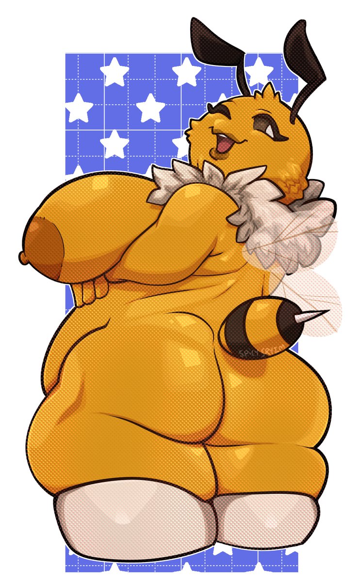 slimeandclaws's tweet photo. Kosher i forgot I never uploaded for @TurboTurismo <33
Flumffy bee..I love drawing her with a tiny tail idk #nsfw #furry #digitalartnsfw #anthro https://t.co/pB90mPTEAA