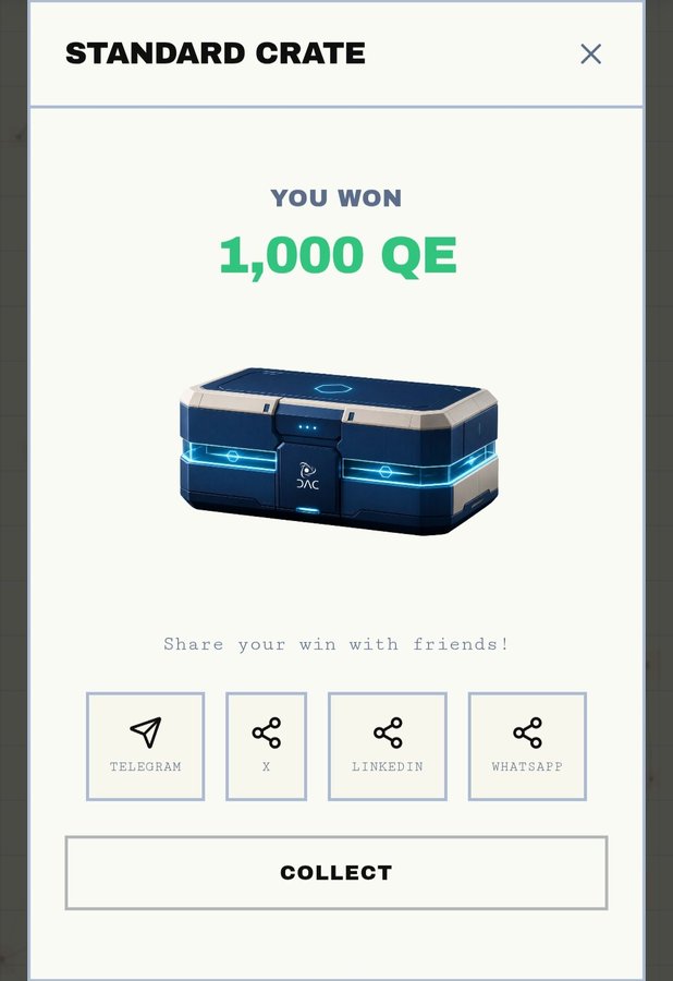 Muhdahzuk0's tweet photo. DAC Interstellar is LIVE! 🚀

The wait is over — Interstellar is now live 

Jump in, use my codes and try your luck to win 1,000 QE 🎁

🔹 LC-NGAN-P9M7-9CYE

🔹 LC-TG52-M8VN-9V7X

🔹 LC-H6BJ-XZQ7-43HE

👉 [Enter Interstellar]
https://t.co/F0C1t8oQJg

@dac_chain #Interstellar https://t.co/20eNfMRcGU