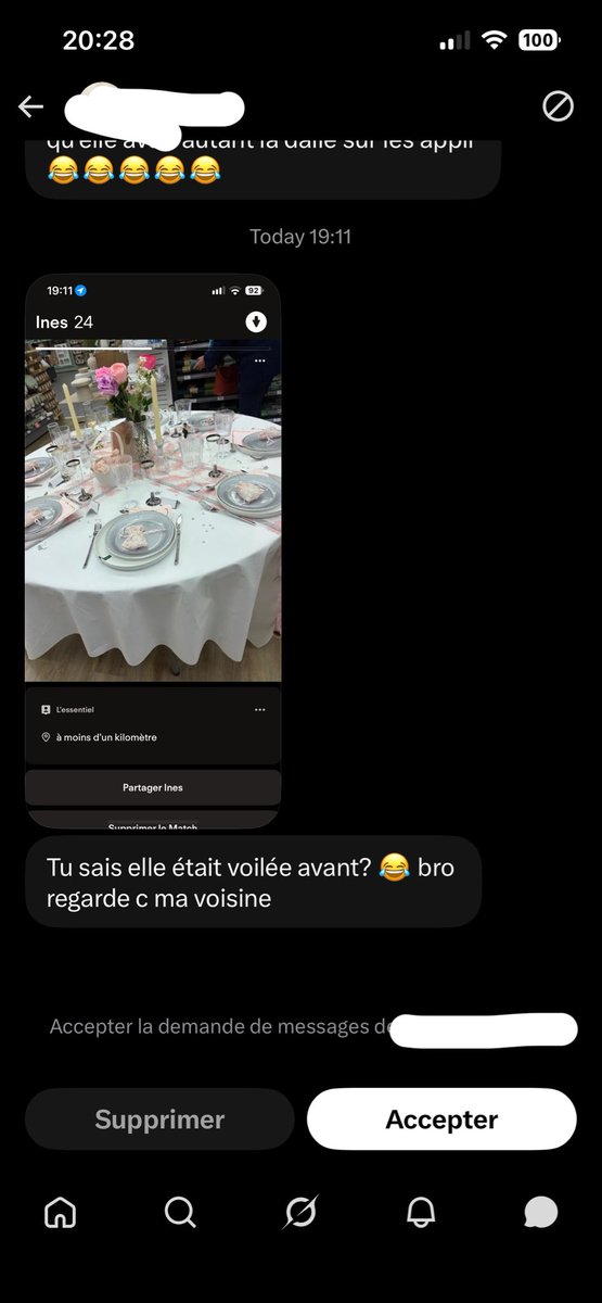 aqer3inbxl's tweet photo. 1. Oulalaaa sacré INES j’ai une dizaine de dm rien que ça te crame de partout sur tinder 😚 en tous cas merci Twitter pour tout je vous aimes wAllah ❤️ merci d’avoir retweet, cité et likez etc on a dépassé plus de 10millions sur juste mes posts sans la soupe des autres twittos ❤️ https://t.co/Pr9U6AuU7K