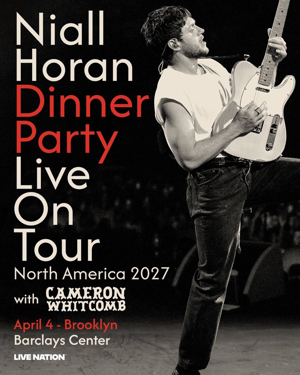 barclayscenter's tweet photo. SUPPORT ADDED! Cameron Whitcomb has been added as support for @NiallOfficial on April 4 in Brooklyn. Get tickets now.

🎟️: https://t.co/XBEs7NtWPs https://t.co/Bdi4CBiecy