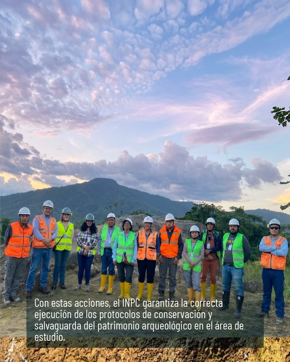 INPCEcuador's tweet photo. 🔍 Unidos por la conservación del patrimonio arqueológico.

📍#ZamoraChinchipe: Realizamos la inspección técnica de los petroglifos "San Marcos" y "Petroglifo 2" en el Programa MIRADOR 2026–2027 de la empresa EcuaCorriente en el Pangui. 

#PatrimonioVivo #INPC #Arqueología https://t.co/61bdjo7qiz