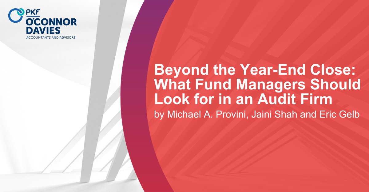 PKFOD's tweet photo. For private fund managers, audit readiness is not just a year-end exercise. 

Michael A. Provini, Jaini Shah and Eric Gelb, highlight key areas CFOs, controllers and COOs should address before audit fieldwork begins.

Read more: https://t.co/RtenRNnabw https://t.co/sCIFq9DzZu