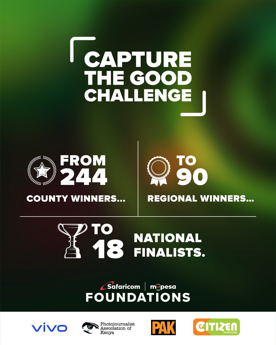 mark_onganga's tweet photo. From 6:00 PM we celebrate the Stories of Good #TransformingLives communities across Kenya and crown the #CaptureTheGood winners. For best photography and videos that are 🔥Watch the ceremony YouTube: https://t.co/YMvRc1M9n8 Facebook: https://t.co/quW0el2v3i
#CTGAwards https://t.co/nCFkyOnjRP