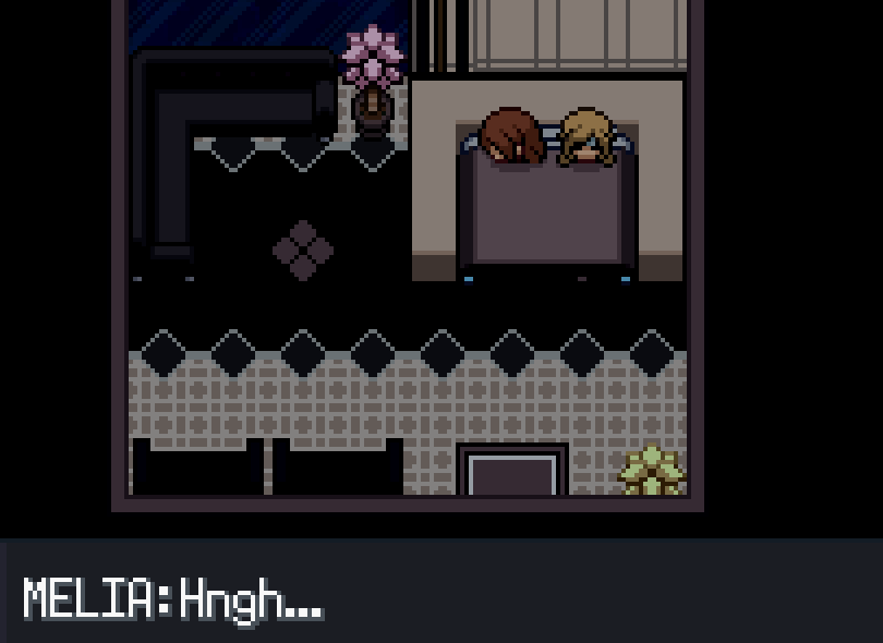 ModernAnathema's tweet photo. I forgot they sleep together on this part of the game https://t.co/XGSEehjbSY