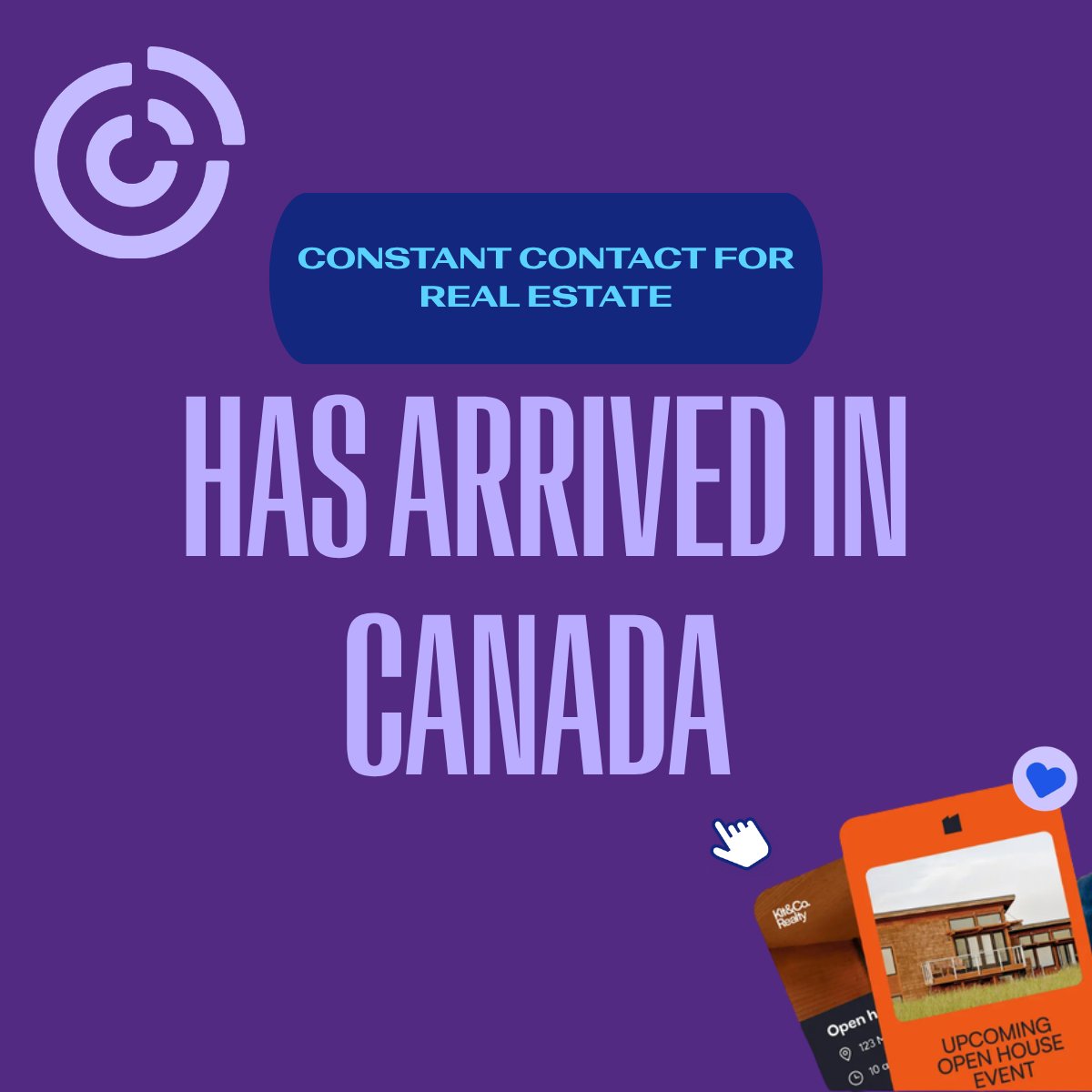 ConstantContact's tweet photo. Constant Contact for Real Estate has made its way to Canada. 🇨🇦

Built for the entire real estate world, from brokerages to agents. We're also proud to be the Presenting Sponsor of PacificWest 2026 in Vancouver this week.

👉 Read the announcement: https://t.co/odwJYCzOLB https://t.co/ZWigOJAAlf