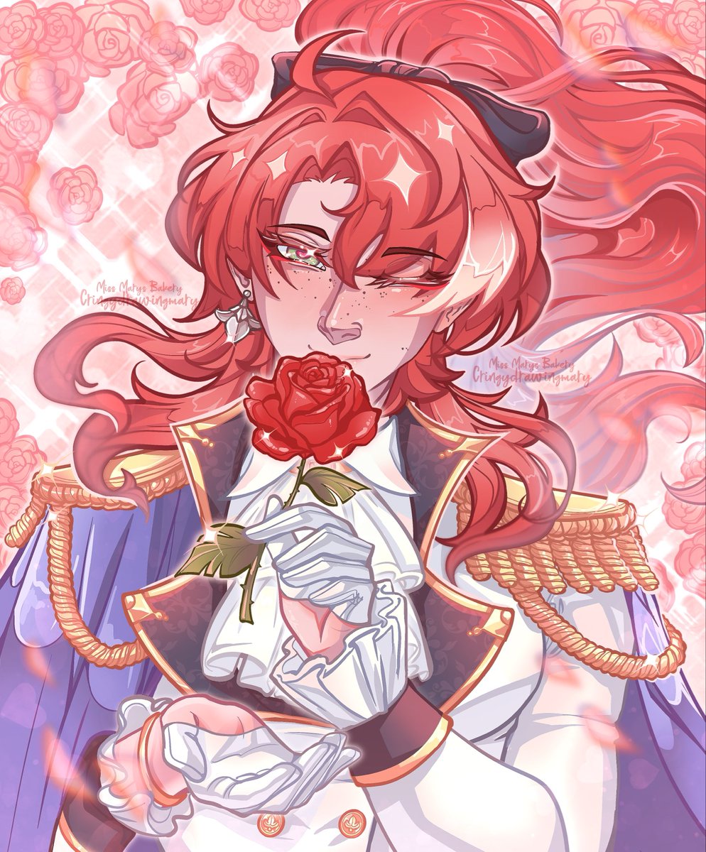 cringydrawmary's tweet photo. 🌹: My Silver precious Cowboy, will you gift me a small dance?
🔫:  Holly cutie…

#argenti #boothill #argenthill #hsr https://t.co/sZlDutmQhT