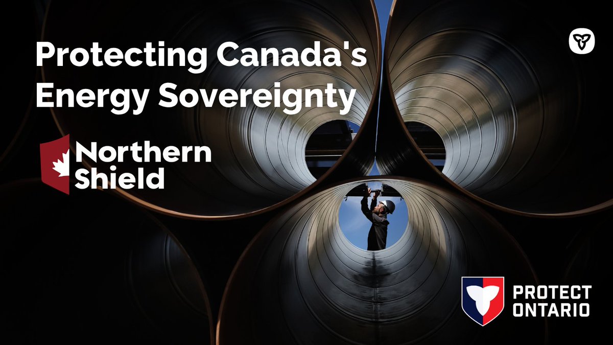 RaymondChoPC's tweet photo. As President Trump takes aim at our economy, we're protecting Canada's energy sovereignty.

The Northern Shield Energy Corridor would connect Alberta to Ontario through a 3,300 km pipeline, built with steel by workers.

More energy. More Canadian jobs. Stronger, sovereign Canada. https://t.co/2ZRlUInErQ