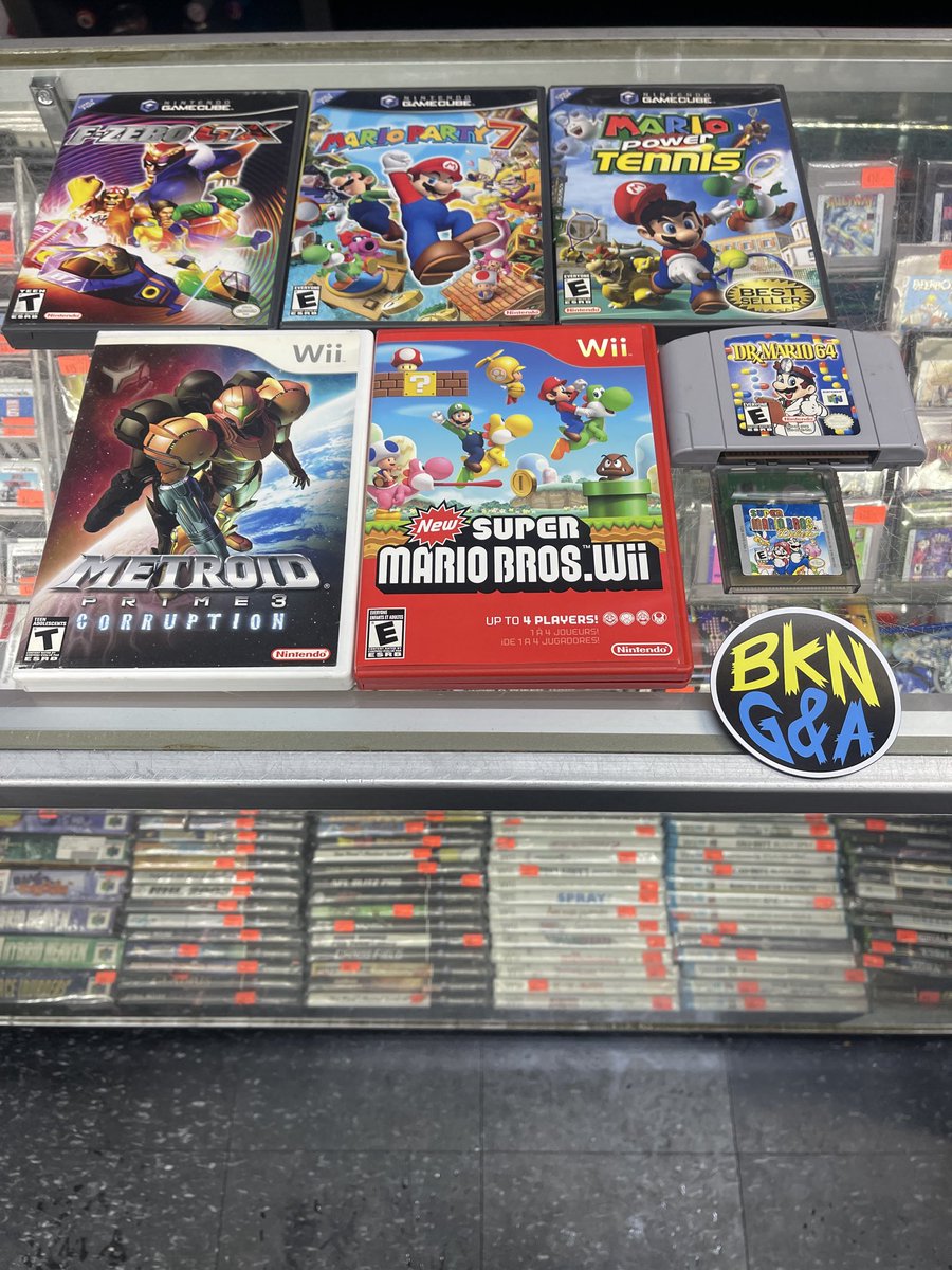 bklynvideogames's tweet photo. Now available. #Nintendo #Gamecube #VideoGames #DrMario #SuperMarioDeluxe https://t.co/oPD2pww33P