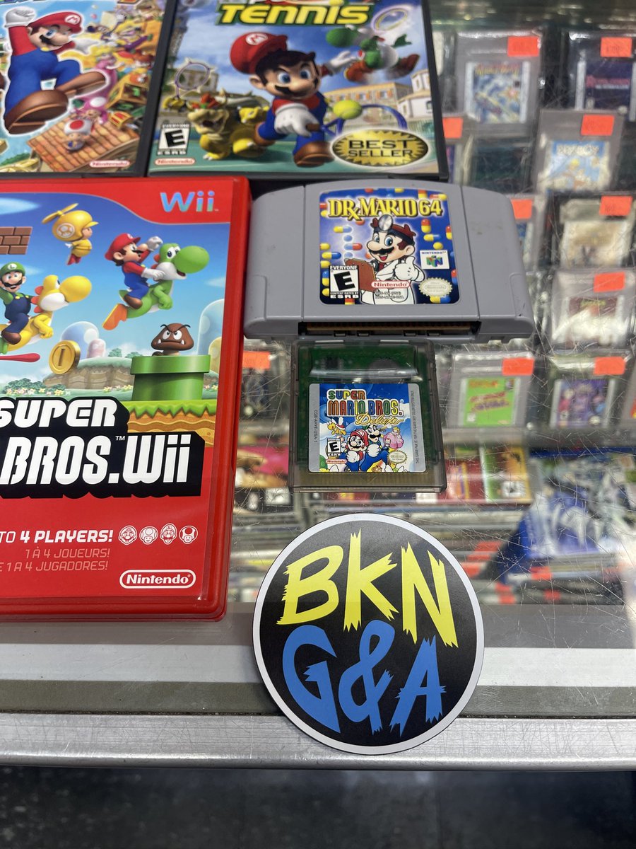 bklynvideogames's tweet photo. Now available. #Nintendo #Gamecube #VideoGames #DrMario #SuperMarioDeluxe https://t.co/oPD2pww33P
