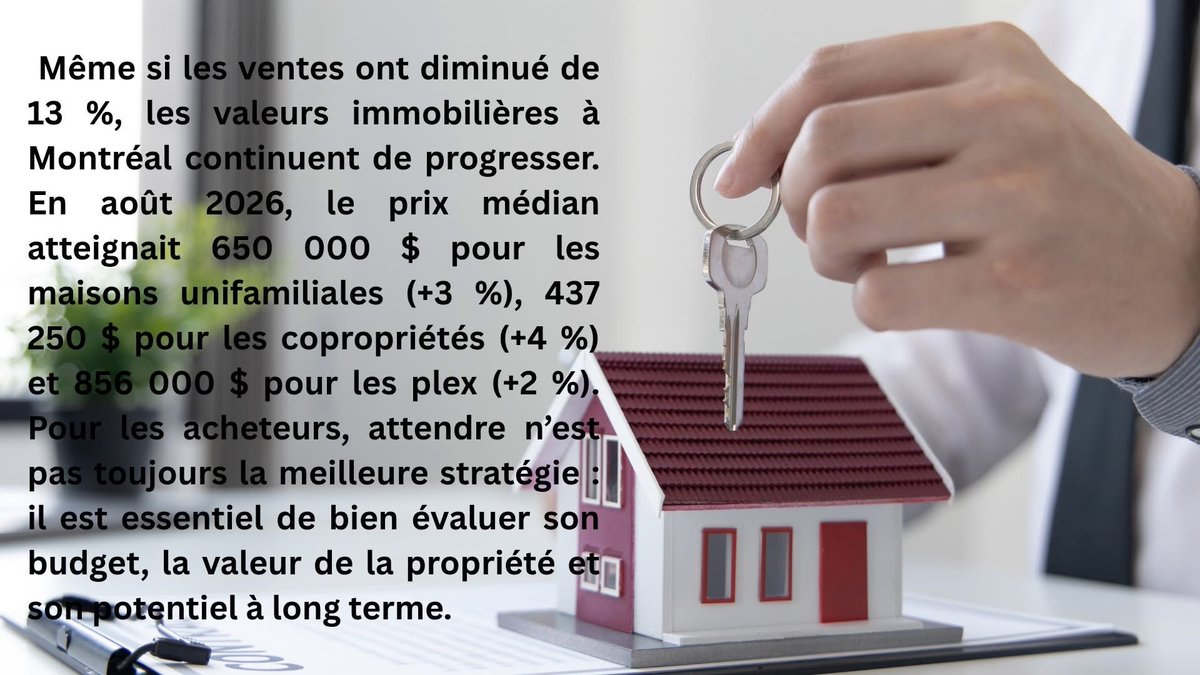 sherif5555's tweet photo. 💰 LES PRIX MONTENT — LA STRATÉGIE EST ESSENTIELLE!
 📩 Vous pensez acheter à Montréal ou dans les environs ? 
Discutons de votre stratégie immobili��re.

  💰 PRICES ARE RISING—STRATEGY MATTERS!
 📩 Thinking of buying in Montreal or in neighbouring ? Let’s build the strategy https://t.co/qMqkHx2HjF