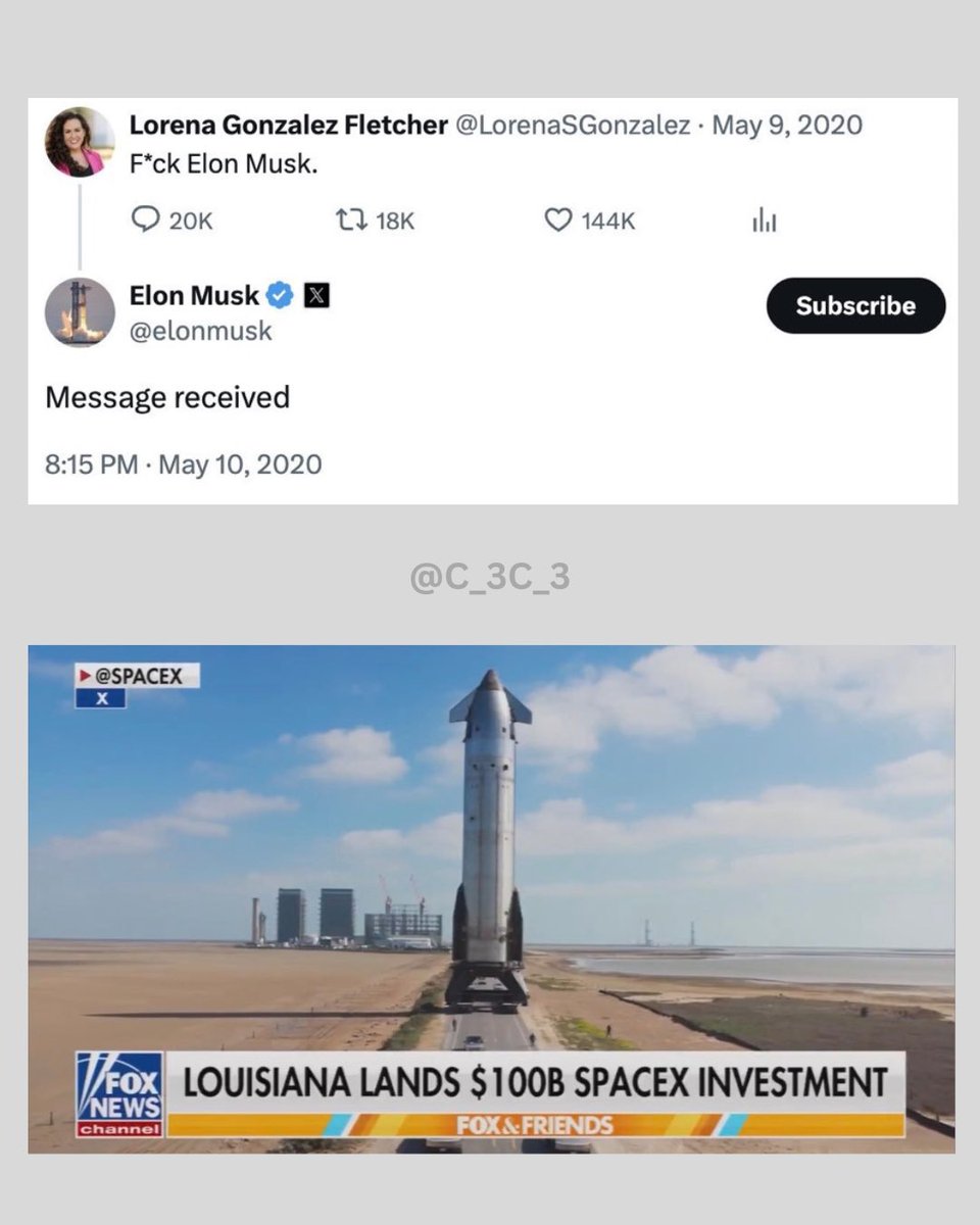 C_3C_3's tweet photo. Whoops!

How to lose $100 billion in just 3 words…

That’s $33.3 billion per word.

That’s just the start of the SpaceX investments.😂😂😂 https://t.co/eYOsgdXRHj