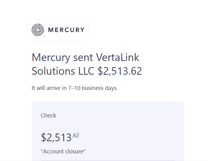 vertalinksol's tweet photo. @immad @mercuryhelpdesk  What can a non-resident founder do in this situation if they can’t use a mailed check in the US? Is there an alternative such as ACH or wire transfer?  We really need your help with this situation. https://t.co/ggg44GhPaK