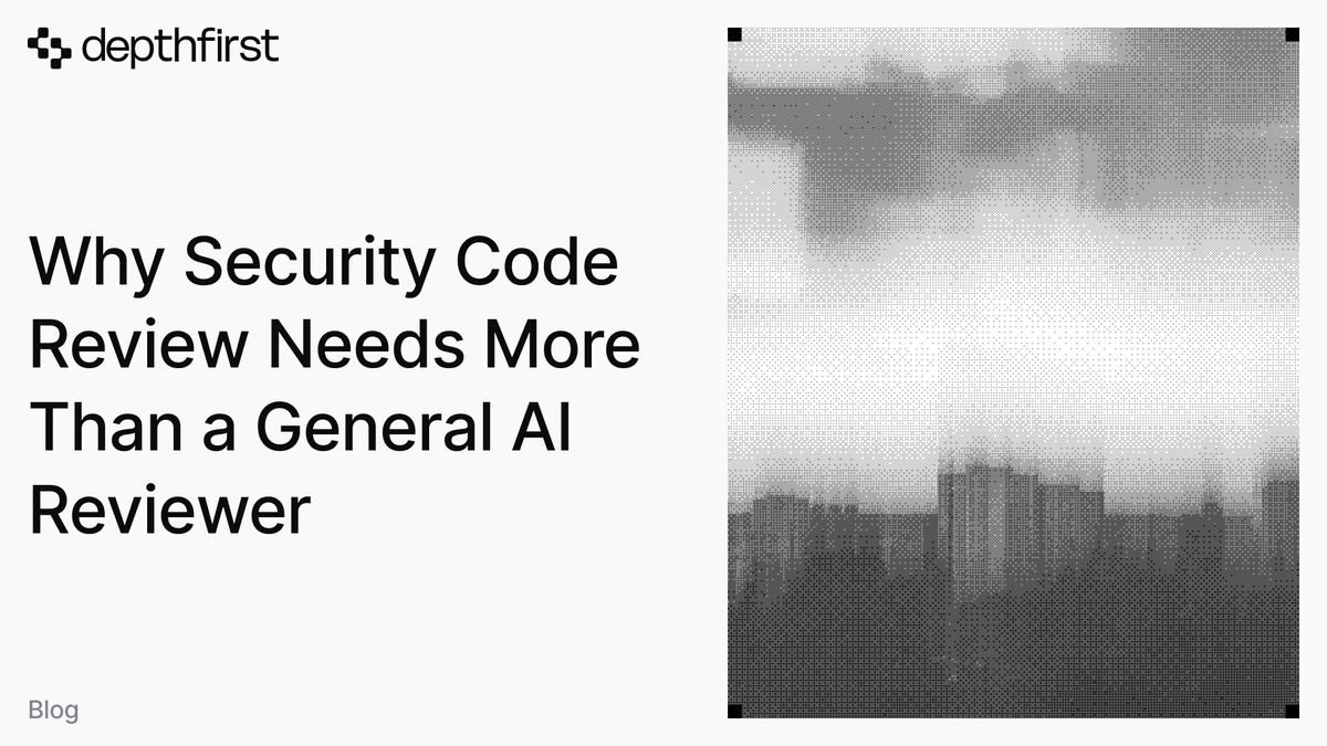 depthfirstlabs's tweet photo. We use Codex and other AI models at depthfirst. They’re useful for code review, and we run our Security Reviewer alongside them to see how each model performs when reviewing the same code.

In one internal test repo, Codex raised 3,519 issues (123 security-related). depthfirst found 869 security issues at a >70% true-positive rate.

We wrote about why security review needs deeper application context, how this context informs every pull request review on the depthfirst platform.

Read more in the link in comments.