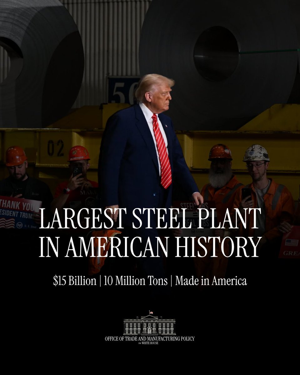 RealPNavarro's tweet photo. Minnesota ore. Iowa steel. American workers.

This is what happens when a President puts trade policy to work for the American worker. @POTUS delivers again. https://t.co/85URxL388d