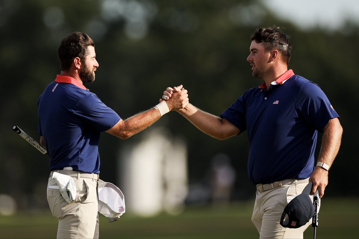 ChrisGotterup's tweet photo. Never a doubt. Never had more fun watching and playing golf with the best players and guys in the 🇺🇸. LFG. https://t.co/n0gWrA7eRB