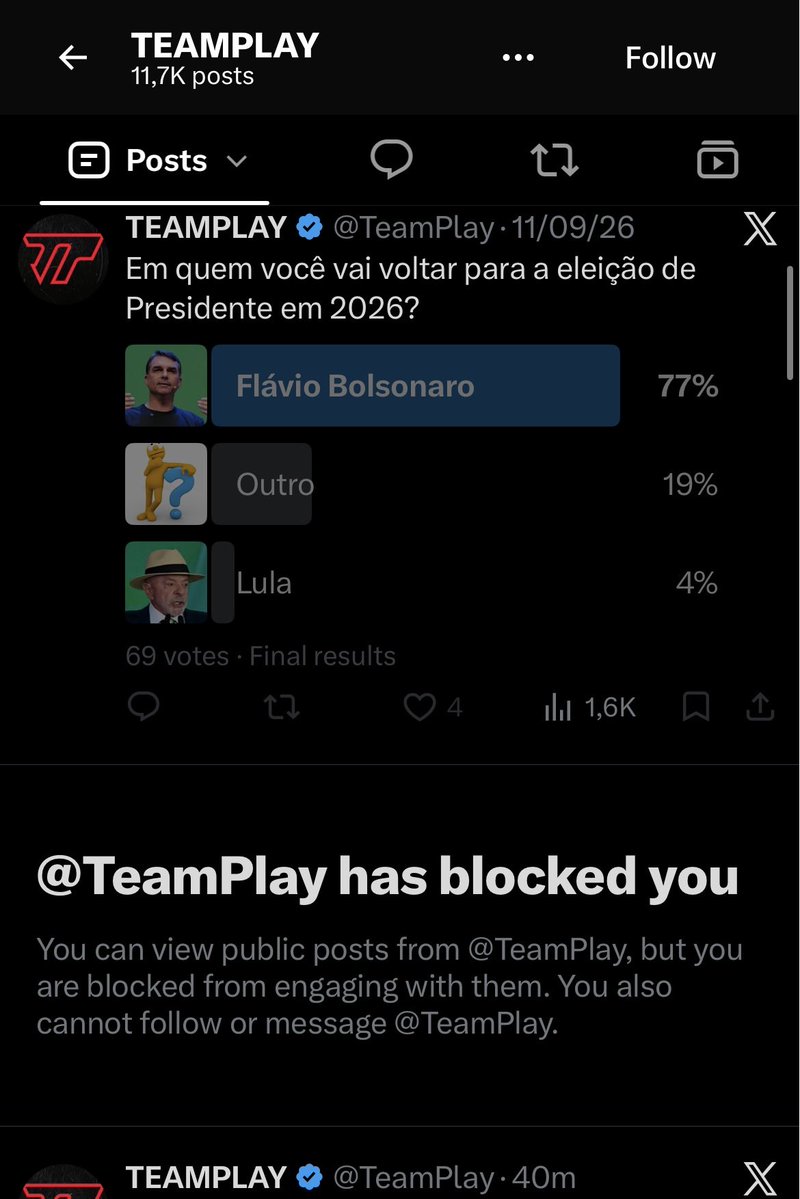 bagre_rustico's tweet photo. @TeamPlay @meirasalways Bloqueia mesmo seu covarde, como esperado…

é burro, covarde e mau caráter. https://t.co/A707zPFegS