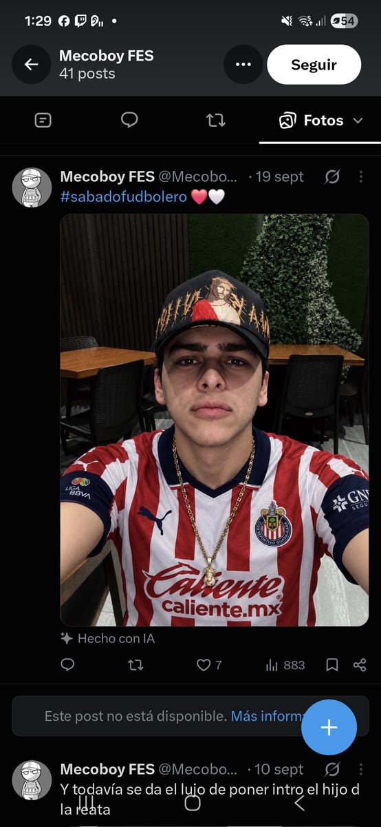 Cagz_24's tweet photo. @MecoboyFESav Hermano no tenes ni para comprar una camisa, hecho con ia XD https://t.co/ariYGhpXq1