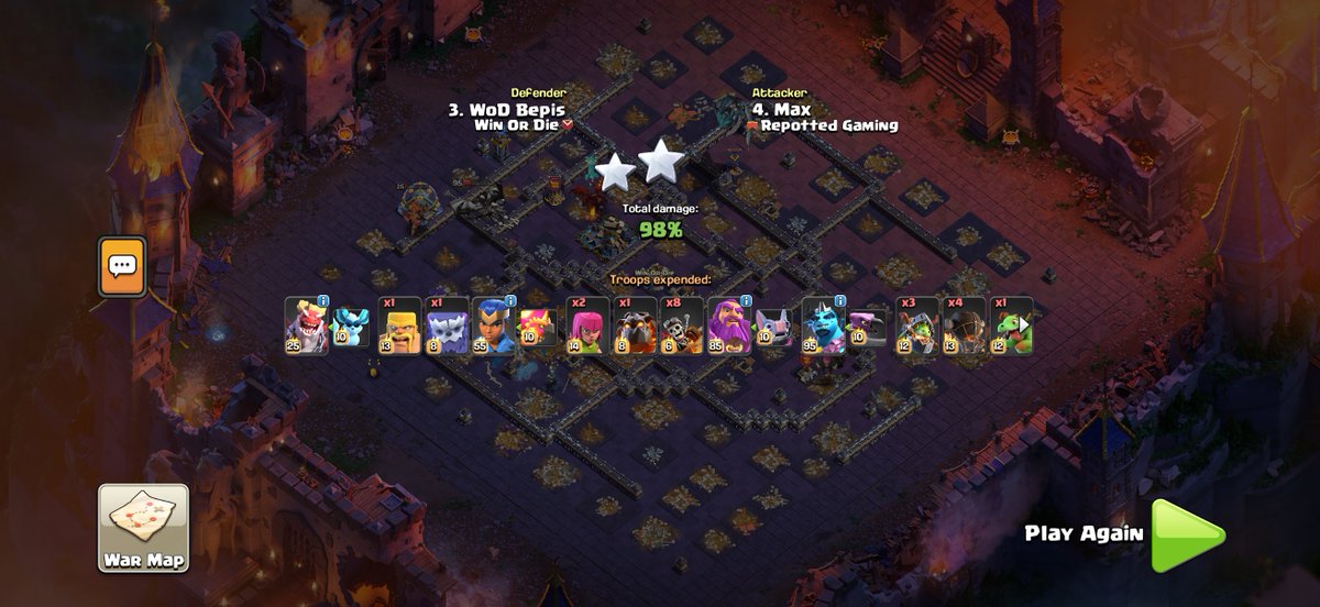 KrispyCoC's tweet photo. 5/5 on offense and got a few solid defenses this weekend!

Here is one of the bases I built that got a few defenses before Darkstar completely binned it

https://t.co/M7pl6GFNgU

Order my bases at @BlueprintCoC https://t.co/sKwOcEpIDP