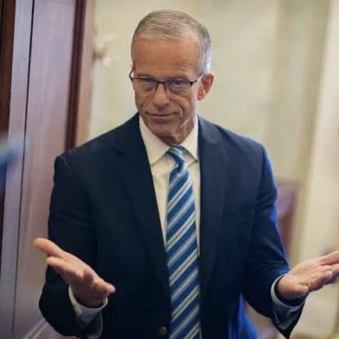 GlockfordFiles's tweet photo. There have been exactly zero members of the Senate GOP who have called for the removal of John Thune.

RINOs and Democrats are clearly on the same America last team.

Every member of the Senate GOP needs to face a primary and be replaced. 

Weak AF. https://t.co/PNqawi1K7h