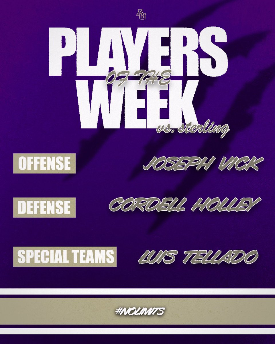 Avila_football's tweet photo. Players of the Week vs. Sterling‼️🦅

#NoLimits https://t.co/bG1pehp4d7