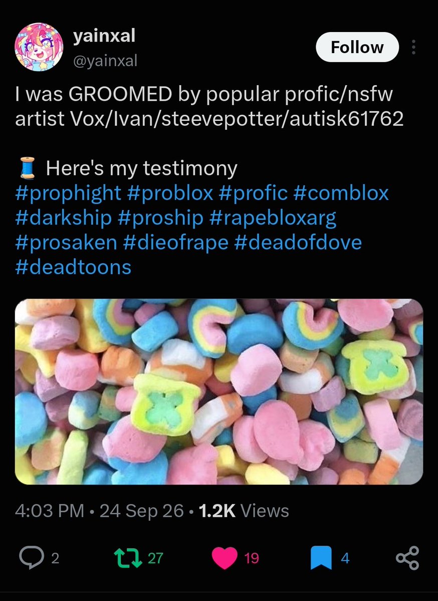 bunnycunnyrockt's tweet photo. @illuwalking hes popular profic/nsfw mainly in ♯prophight and ♯deadtoons ummm hes an adult now iirc(??) im not sure, but he groomed a 14yr old, the victim has made a thread about him but he denies knwoikg tywm at all and in general has shitty responses to callouts https://t.co/QfcibIoRTj