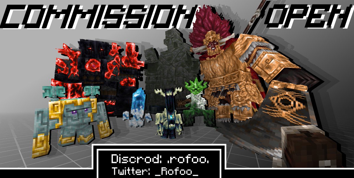 _Rofoo_'s tweet photo. Commissions open!

You can now order custom 3D models, textures, and more from me. Prices and payment methods will be discussed in DMs

#Minecraft #Blockbench #pixelartㅤ https://t.co/rdcdgniPYD