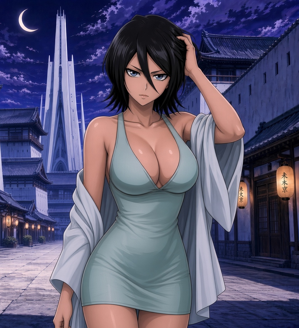 NicolasBus5012's tweet photo. A date with #Rukia to the #soulsociety #BLEACHㅤㅤㅤ #TYBW #kuchikirukia #anime #animated #gif #bluedress https://t.co/nnA7L8rz08